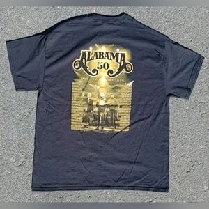 Vtg Y2K Alabama 50 Years Band Tee Gildan T-Shirt Size (XL)